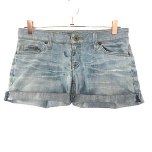 3/$15 Guess Womens 28 Blue Cut Off Jean Shorts